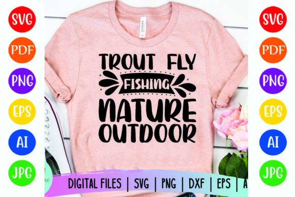 A Flowing Graphic for Rustic T-Shirts and Outdoor Brands