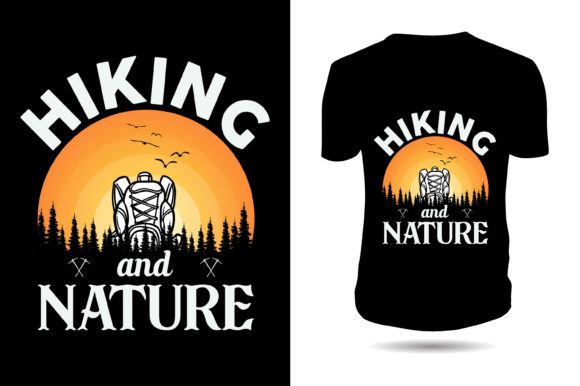 A Hiking Adventure Graphic for Authentic T-Shirt Designs