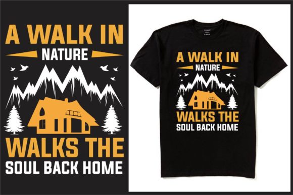 A Walk in Nature: A Versatile Graphic for T-Shirt Designers
