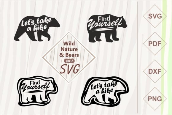 Bears & Wild Nature Graphics for T-Shirt Designs