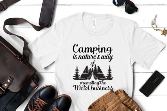 Camping Graphics: A T-Shirt Design Review for Client Work