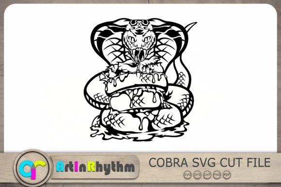 Cobra Snake SVG Shirt Design for Crafts and Graphics