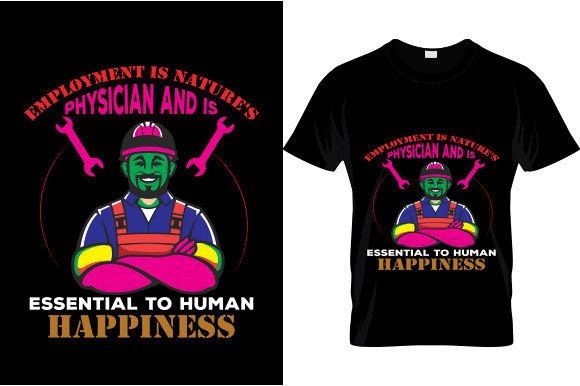 Evaluating the EMPILOYMENT is NATURE T-Shirt Design for Commercial Graphics