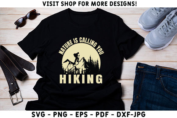 Nature is Calling You Hiking: A Graphics Gem for T-Shirt Designs