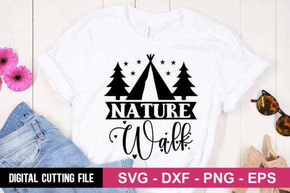 Nature Walk SVG Graphics for Lifestyle Branding & T-Shirt Designs