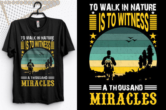 Walk in Nature: A Versatile Graphics Asset for T-Shirt Designs